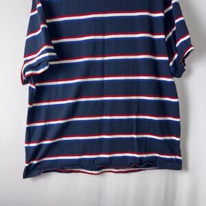 Company 81 Eighty One Men's Strip Multicolor Short Sleeve Shirt Size 4XL Blue